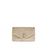 Beige Calf Leather Bos Taurus Shoulder Bag